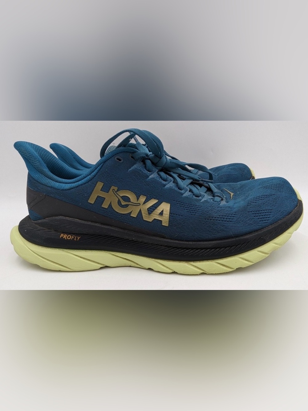 Hoka Mach 4 Blue Coral Black Running Shoes Men 10 D Women 11 EUC